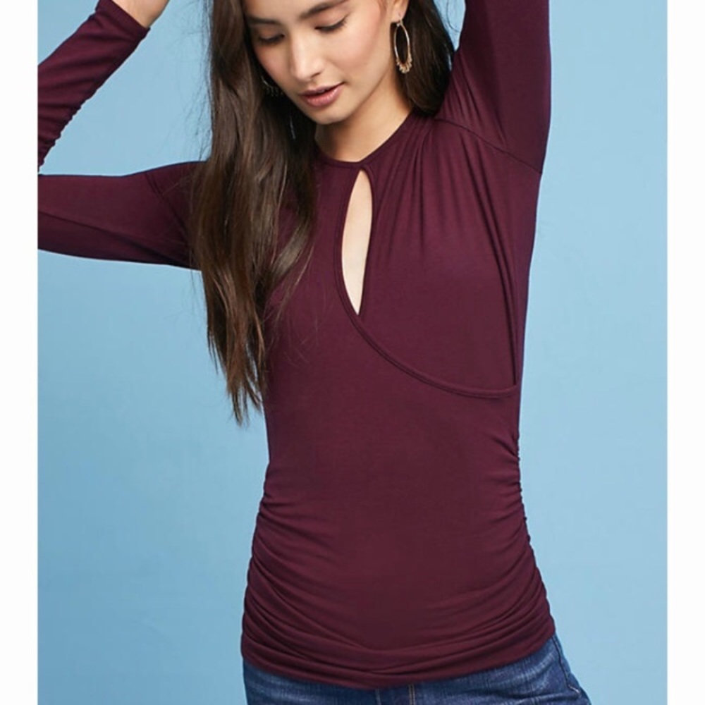 NWT Anthropologie Vanessa Virginia Keyhole Shirt